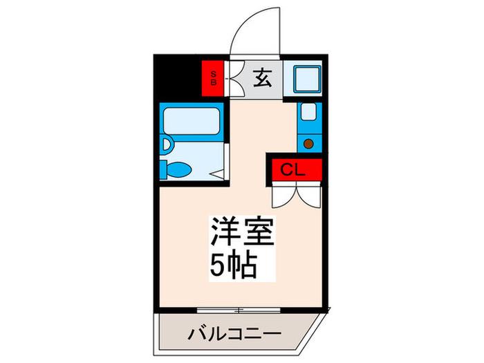 アーデル町屋(ワンルーム/1階)の間取り写真