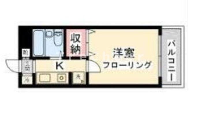 セントピア中井(1K/4階)の間取り写真
