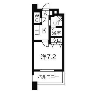 MARCHE一宮(1K/6階)の間取り写真