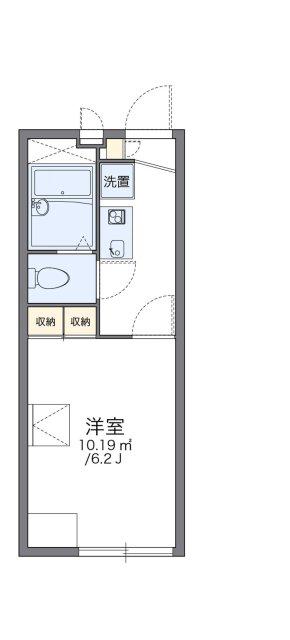 レオパレスハーバー東出町(1K/2階)の間取り写真