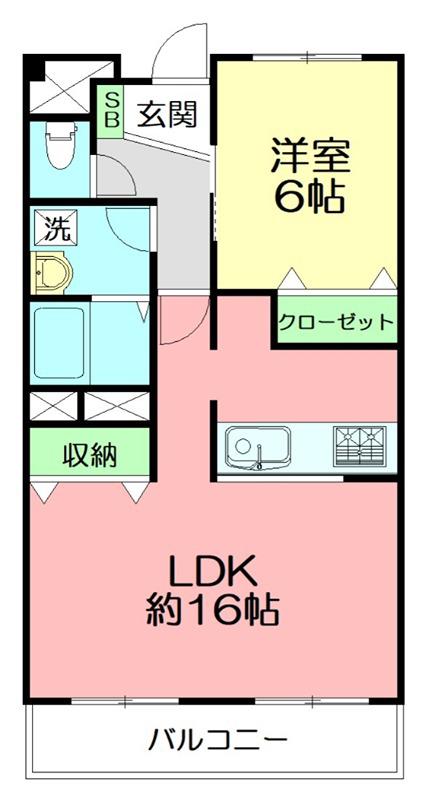 コスタビラ(1LDK/8階)の間取り写真