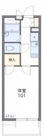 レオパレス空(1K/1階)の間取り写真