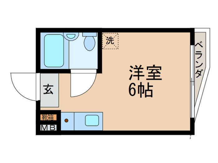 アーバ・ハイツ西早稲田(ワンルーム/4階)の間取り写真