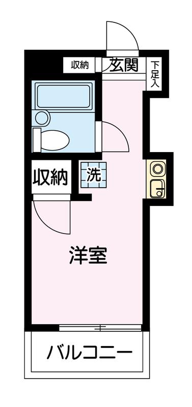 TOP西巣鴨(ワンルーム/4階)の間取り写真