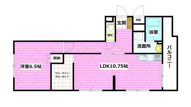 第1コーポ岡村(1LDK/3階)の間取り写真