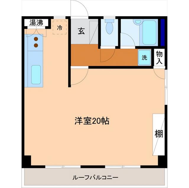 オリンピア学園台(ワンルーム/2階)の間取り写真