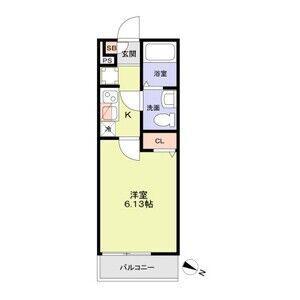 MIAM幕張(1K/1階)の間取り写真