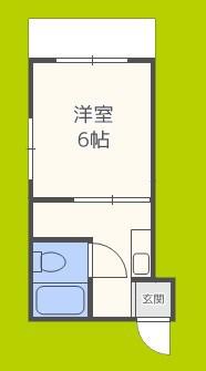 ラパンジール阿波座II(1K/4階)の間取り写真