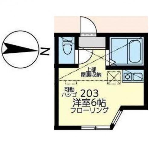 ユナイト保土ヶ谷ペトロフ(ワンルーム/2階)の間取り写真