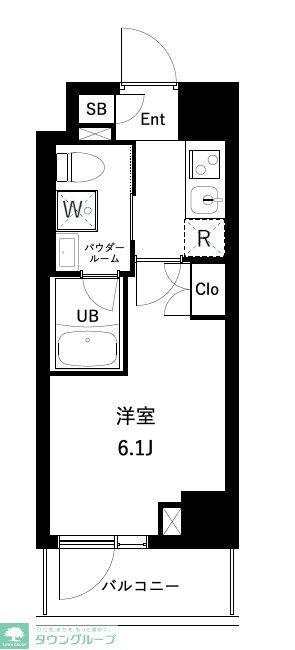 アーバンパーク西船橋(1K/4階)の間取り写真