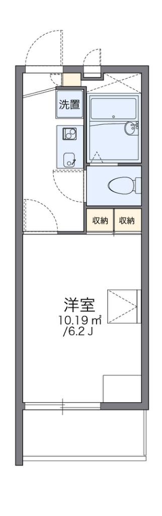 レオパレスアベンタ神武(1K/3階)の間取り写真