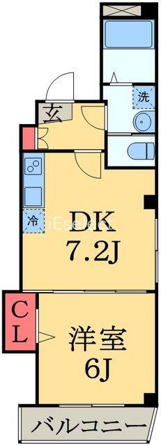 PREMIUM STAGE(1DK/5階)の間取り写真