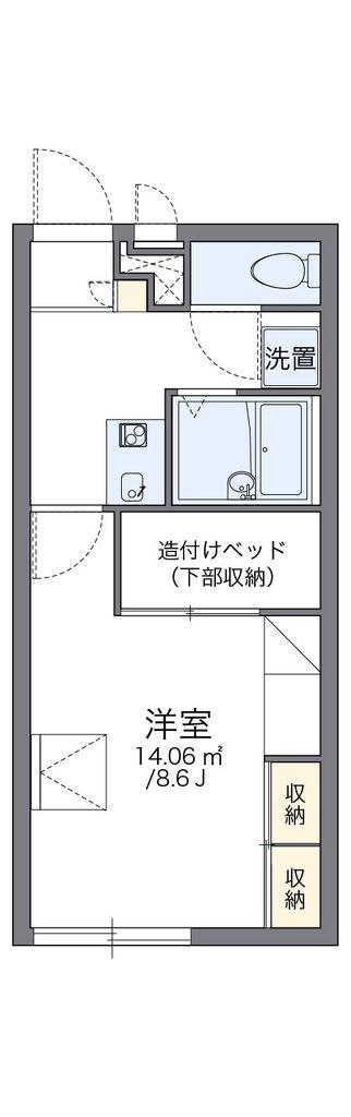 レオパレスコトー(1K/2階)の間取り写真