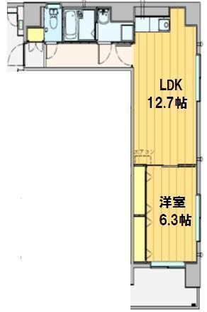 クレアハイム(1LDK/3階)の間取り写真