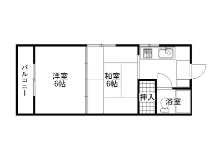 フロイント86(2K/2階)の間取り写真