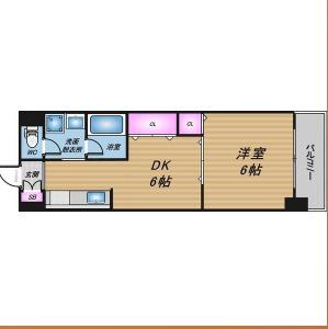 シャトー弁天弐番館(3LDK/10階)の間取り写真