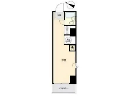 ヴェラハイツ日本橋蛎殻町(ワンルーム/4階)の間取り写真