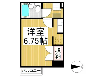 ファーストハイツ(1K/2階)の間取り写真