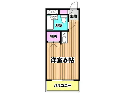 エトワール暁町(ワンルーム/4階)の間取り写真