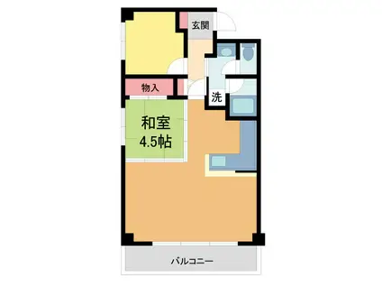 メイピース芦屋(2LDK/6階)の間取り写真