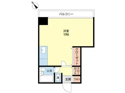 GREEN LIFE YAMAZAKI(ワンルーム/2階)の間取り写真
