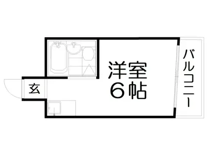 大宝・門真CTスクエアII(ワンルーム/2階)の間取り写真