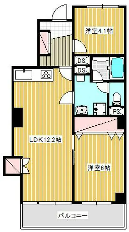 東急ドエルフェニックス 3階階 間取り