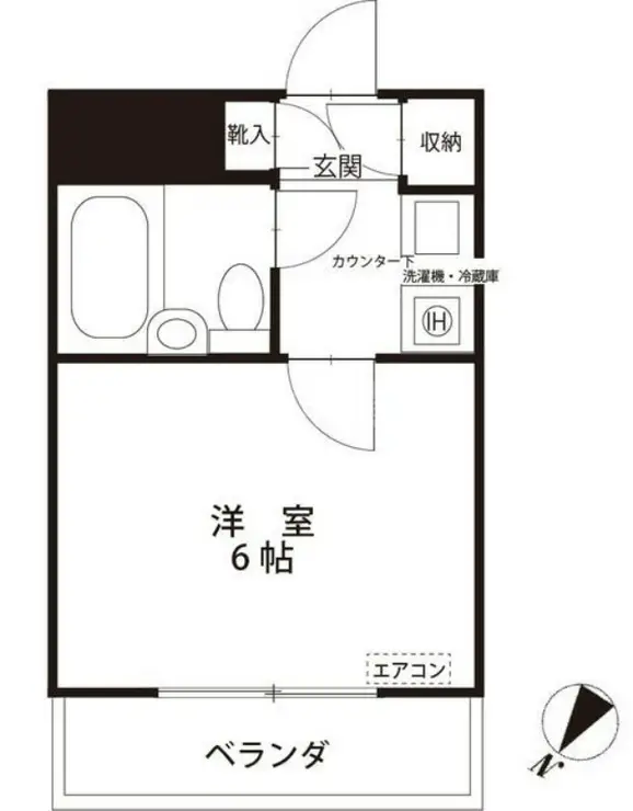 クリオ鵜の木壱番館 4階階 間取り