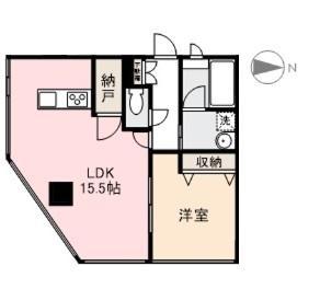 南海常磐ビル(1LDK/7階)の間取り写真