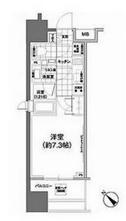 パークハビオ武蔵小山 7階階 間取り