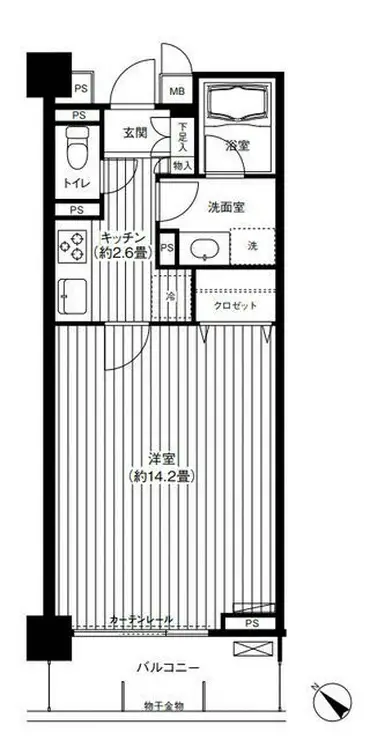 カナーリス月島 5階階 間取り