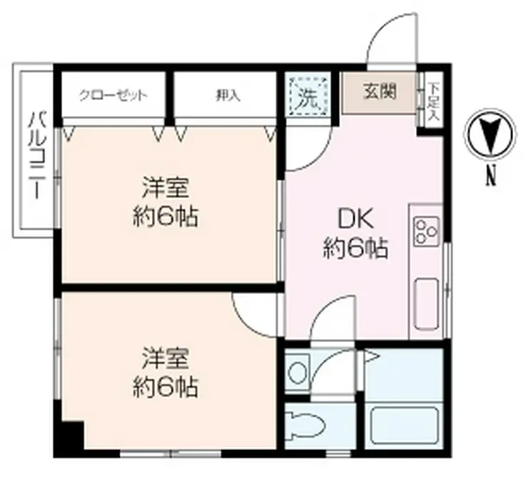 マリンサイドビル 2階階 間取り