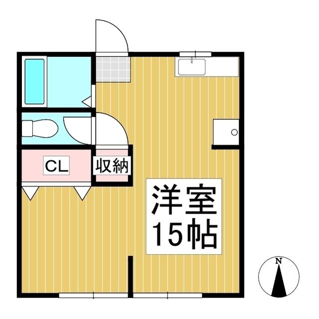 住吉サンルートマンション(ワンルーム/1階)の間取り写真