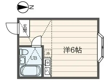 ファービラス(ワンルーム/2階)の間取り写真