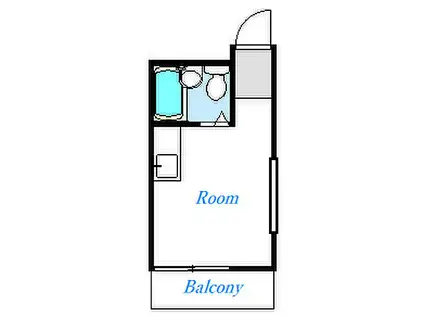 サンハイツ(ワンルーム/3階)の間取り写真
