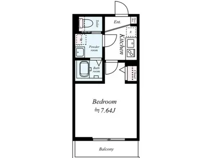 桶川市若宮2丁目アパート(1K/2階)の間取り写真