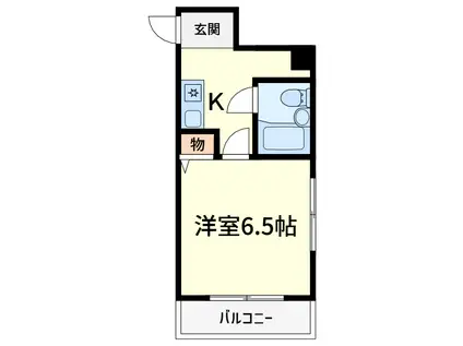 第36プロビナンス村橋(1K/4階)の間取り写真