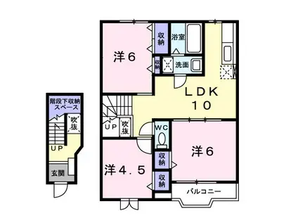 トリムハウスE(3LDK/2階)の間取り写真