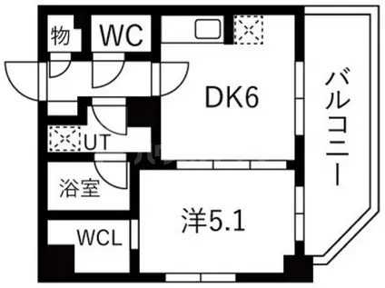 TRADIS大塚(1DK/9階)の間取り写真