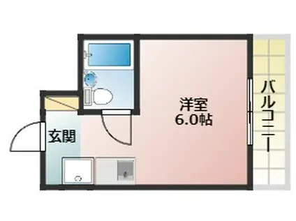 ステラ21(ワンルーム/5階)の間取り写真