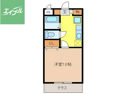 フロンテージ(1K/2階)の間取り写真