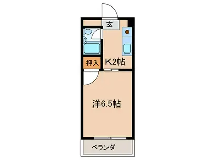 リードワン新川(1K/1階)の間取り写真