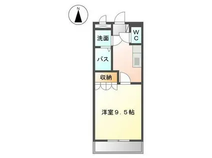 アメニティ市原(1K/2階)の間取り写真