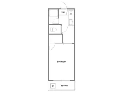 アトールサトウ(1K/2階)の間取り写真