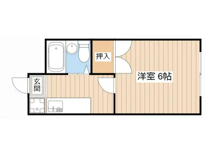 MKハイツ(1K/2階)の間取り写真