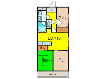 エルドラード上ヶ原(3LDK/1階)の間取り写真