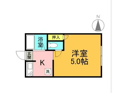 図景ヒルズ(1K/2階)の間取り写真