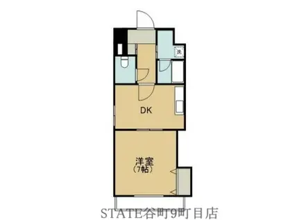 レインボーコートパートⅢ(1DK/10階)の間取り写真