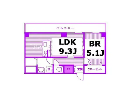 パレス南光(1LDK/3階)の間取り写真