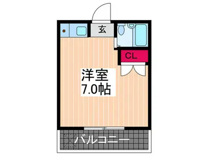 GRACE MAISON大町(ワンルーム/1階)の間取り写真